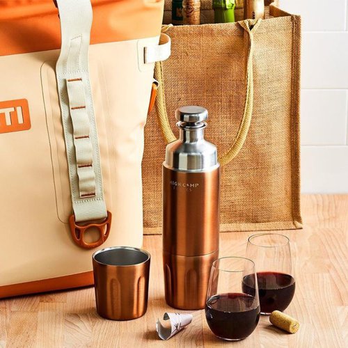 High Camp Flasks-1121 Firelight 750 Flask Bottle Set / Bronze - Shop high- camp-flasks-tw Bar Glasses & Drinkware - Pinkoi