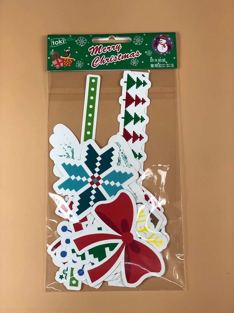 The most economical and practical Christmas gift exchange: Christmas totem waterproof stickers - Stickers - Paper Multicolor