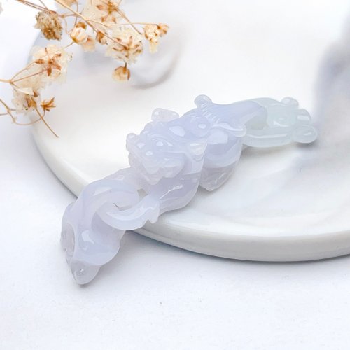 瓔珞珠寶盒 E.L.Jewelry Box 【招財神獸】春帶彩翡翠貔貅吊飾 | 天然緬甸玉翡翠A貨