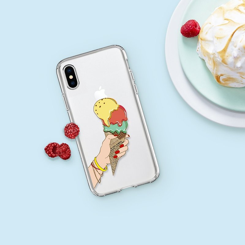 Ice cream love song iphone case for 14, 13 ,13pro,12,12 mini,11,SE3 case - Phone Cases - Plastic Yellow