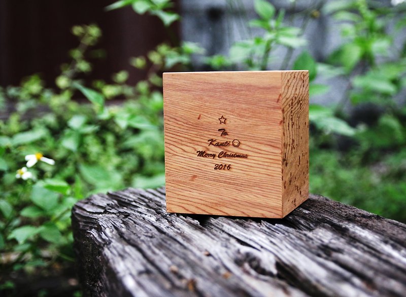 【カスタマイズ】ログペンホルダー - ペン立て - 木製 