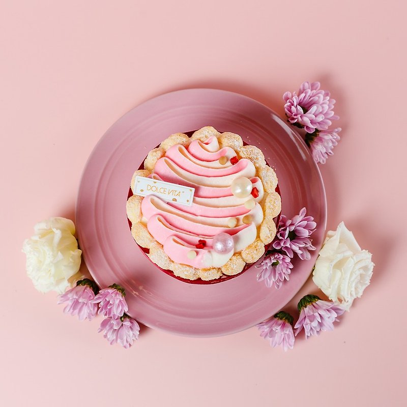 粉紅泡泡(四吋蛋糕) 小明星大跟班推薦 | 酸甜口感內餡有麻吉 - 蛋糕/甜點 - 新鮮食材 粉紅色