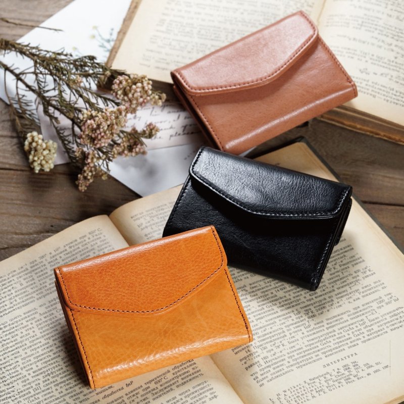 【Plain Form】素構系列 植鞣革三摺短夾 - 錢包/皮夾/長短夾 - 真皮 多色