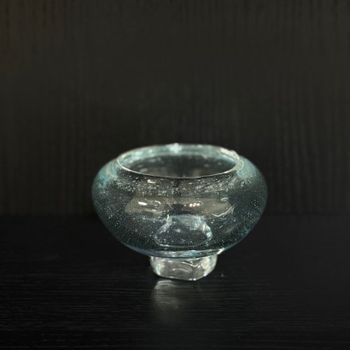 C.C.C. Glass Works 玻璃碗淺藍紫六角足