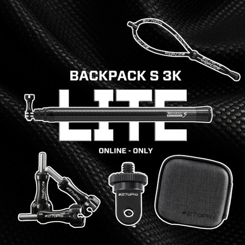 #270Pro #270Pro - 全碳纖維自拍桿 BACKPACK S 精選組 / 攝影配件 運動
