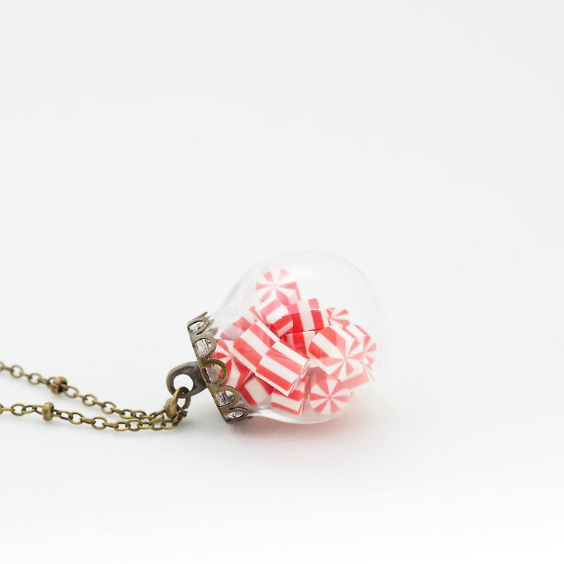 「OMYWAY」Candy Necklace - Glass Globe Necklace - สร้อยติดคอ - แก้ว 