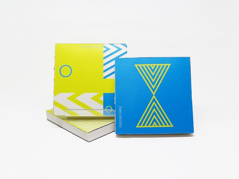 · · · Optical build weave stitch pocket notebook (yellow and blue section) - สมุดบันทึก/สมุดปฏิทิน - กระดาษ 