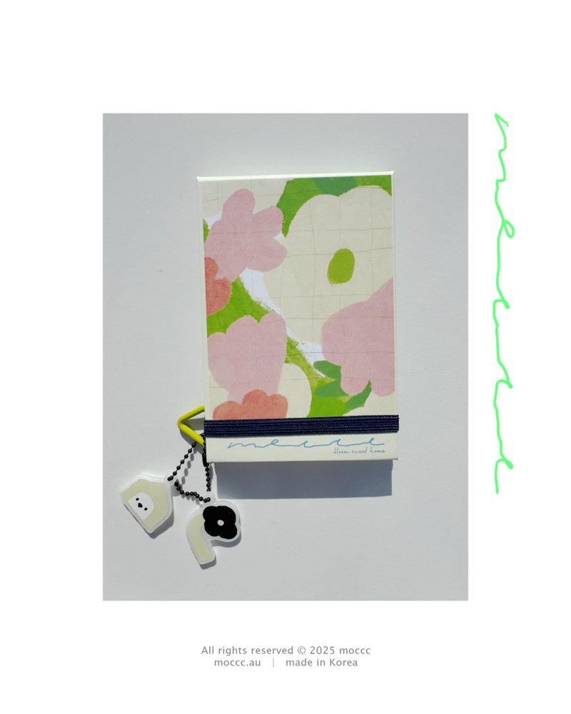 Floral Blank Mini Notebook 花卉空白迷你筆記本 - 筆記本/手帳 - 環保材質 