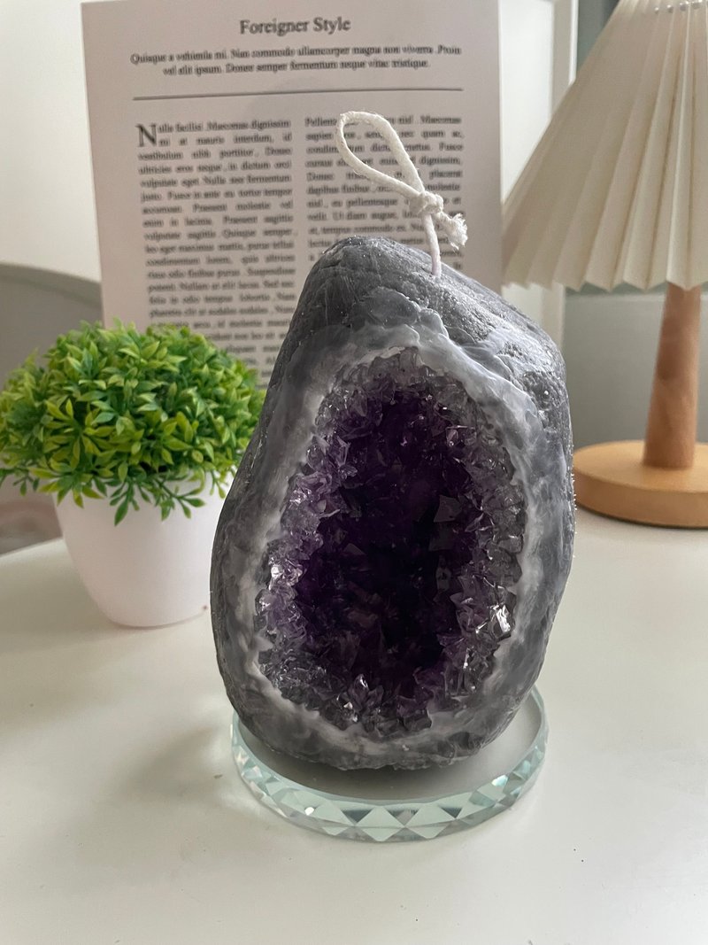 Mineral Candle Experience Course / Geode Candle Experience Course - Candles/Fragrances - Wax 