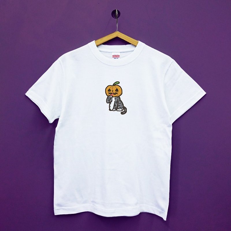 [Halloween Special] Illustrator Cat Life Japanese Cotton Soft Neutral T-Shirt - เสื้อฮู้ด - ผ้าฝ้าย/ผ้าลินิน 