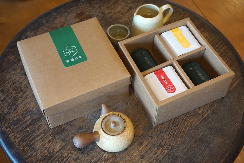 Shuangying Tea Gift Box-Port Tea/Alishan Black Tea X Tea Bag-Oriental Beauty/Wenshan Baozhong - Tea - Fresh Ingredients 