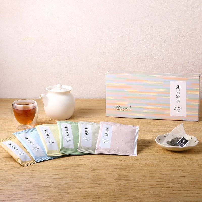 京盛宇 療癒茶包盒-12入單包茶包(六款台灣好茶) - 茶葉/茶包/水果茶 - 新鮮食材 多色