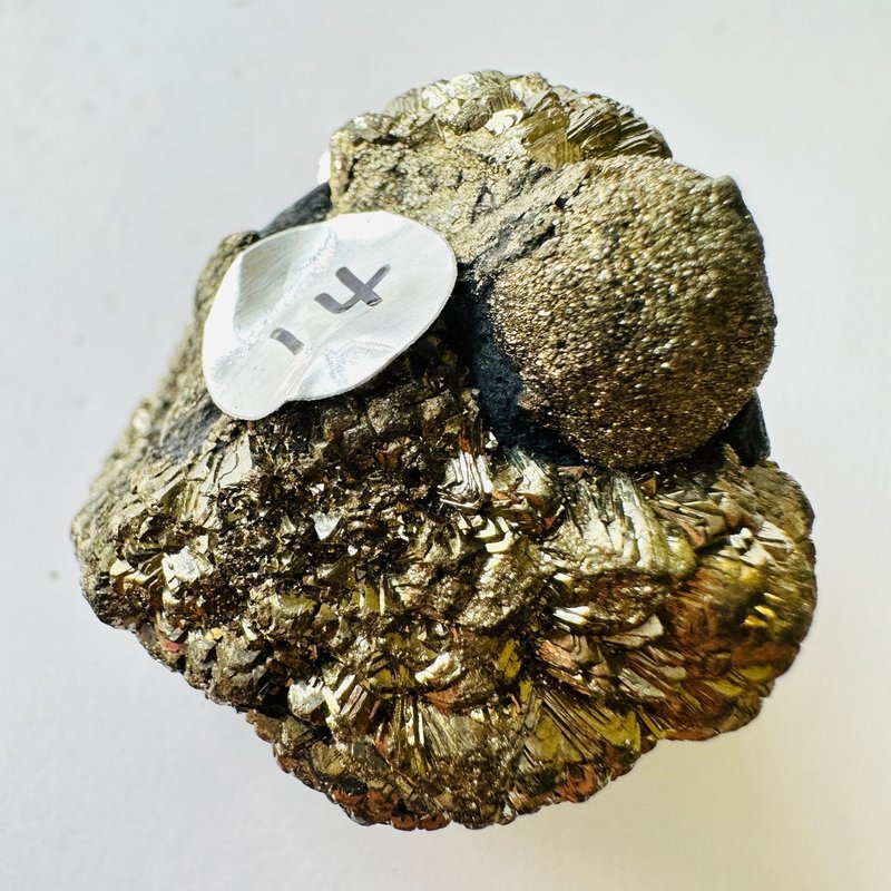 Pyrite Silver 14 Raw Stone Mineral Standard Crystal Stability Lucky Wealth Accumulation Sands Fool's Gold - Items for Display - Other Materials Gold