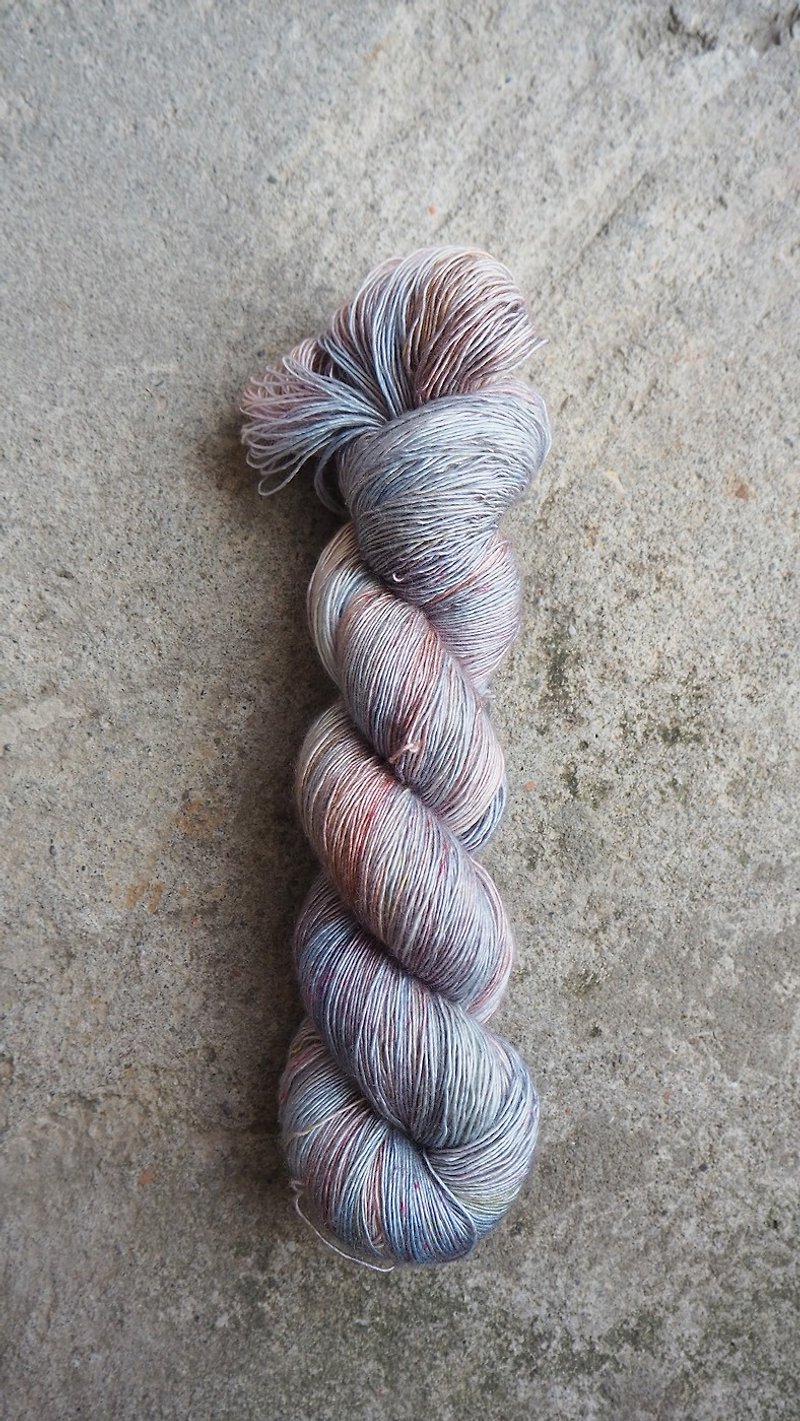Hand dyed line. cotton candy. (Ultra washed Merino/Silk/Single/Lace) - Knitting, Embroidery, Felted Wool & Sewing - Wool 