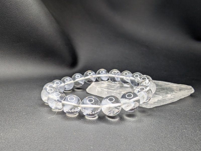 白幽靈 金字塔 12mm  天然水晶 手串 - 手鍊/手環 - 水晶 