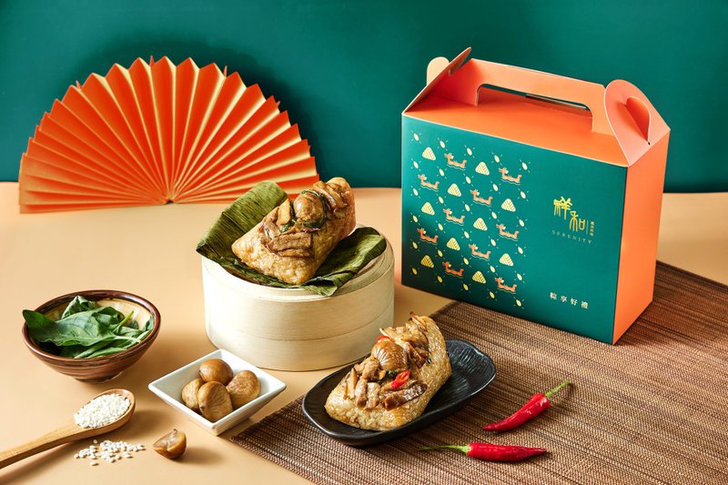 【祥和蔬食】三杯塔香素粽禮盒組 (全素) - 米/五穀雜糧 - 其他材質 