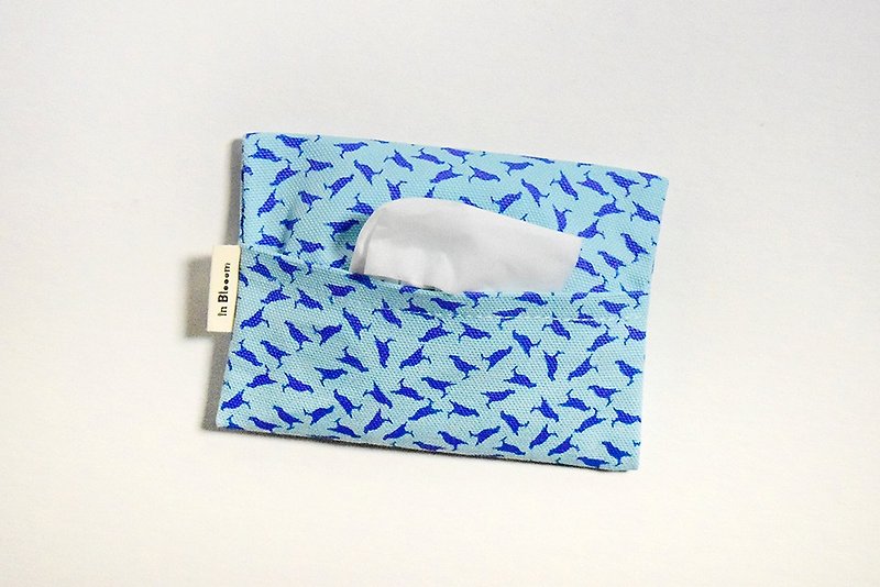 Tissue Paper Sleeve / Crested Myna No.4 / Sea Blue - อื่นๆ - ผ้าฝ้าย/ผ้าลินิน 