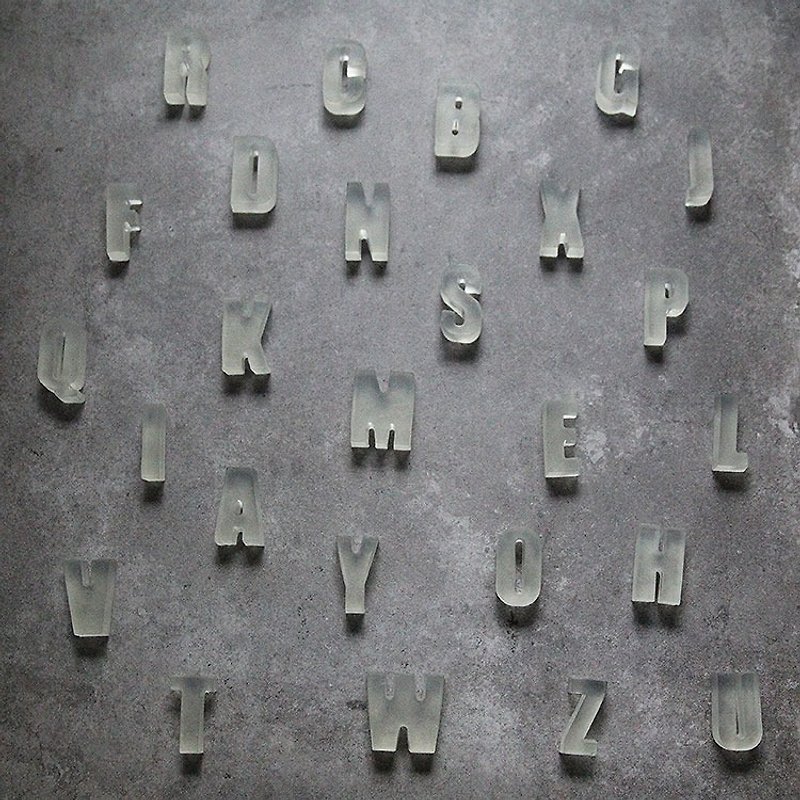 英語アルファベット手作り石鹸-レモンミント透明で無色 - 石けん - その他の素材 透明