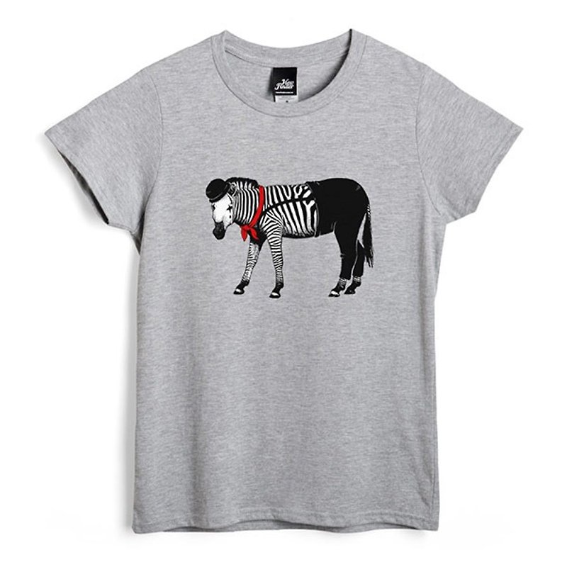 Zebra mime - Deep Heather Grey - Women's T-Shirt - Women's T-Shirts - Paper 