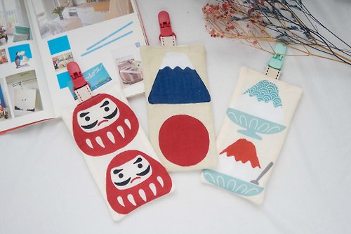 嘟嘟嘴｜手作裁縫室 手帕巾 | 幼稚園手帕夾 | 八層紗 | 濱文樣 | 福神、富士山與剉冰