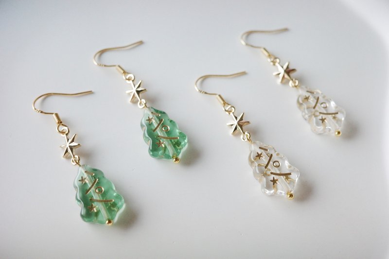 AStarIsBorn系列—冬光漫步 手作耳環 - 耳環/耳夾/耳骨夾 - 其他材質 多色