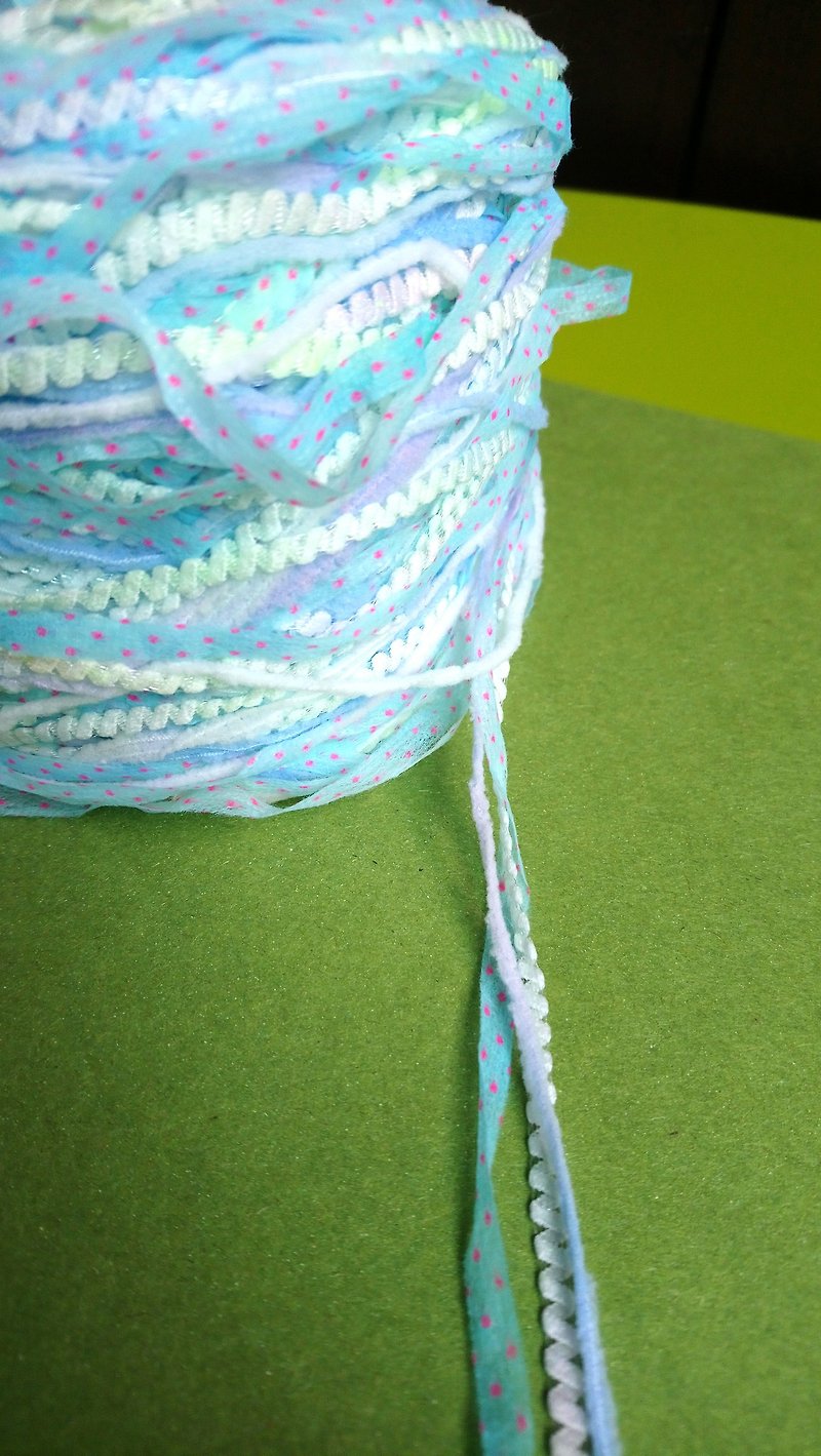 日本混合紗線 - 編織/刺繡/羊毛氈/縫紉 - 聚酯纖維 藍色