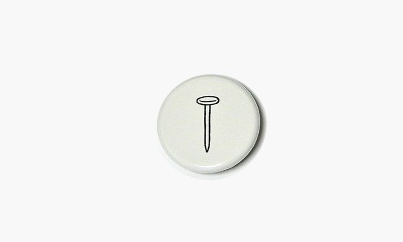 NORITAKE – Nail Badge - Badges & Pins - Other Metals White
