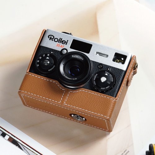 Martin Duke 手掌紋皮革相機底座 for Rollei 35AF