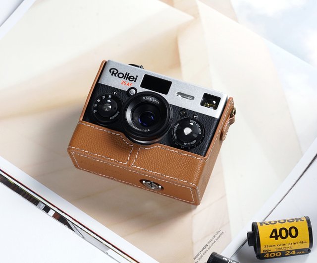 対応機種：Rollei 35AF ハンドグリップ型レザーカメラケース