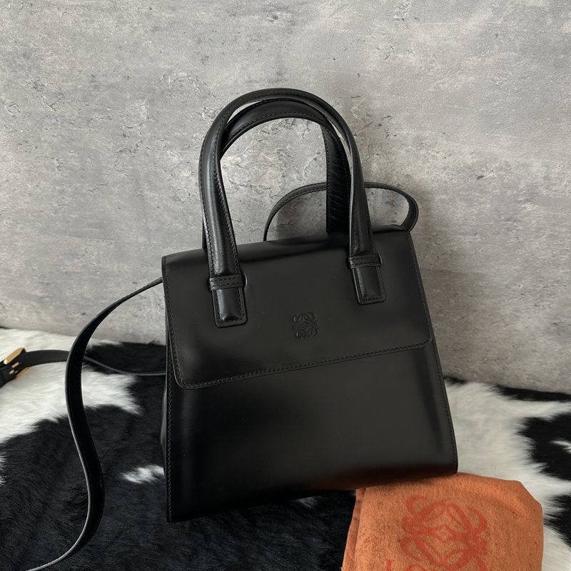 Loewe 羅意威 So Black Kelly 包 - 側背包/斜孭袋 - 真皮 黑色