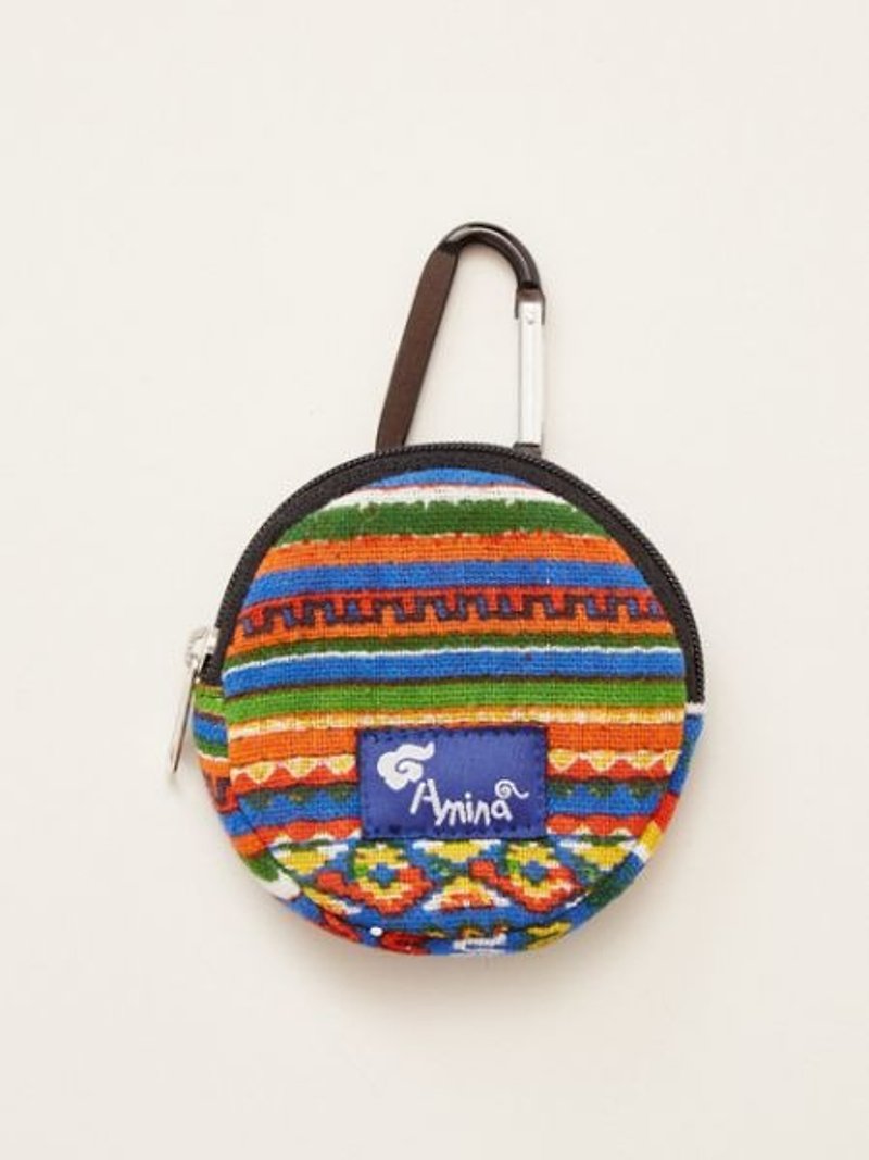 [Pre-order] buckle national purse - Coin Purses - Cotton & Hemp Multicolor