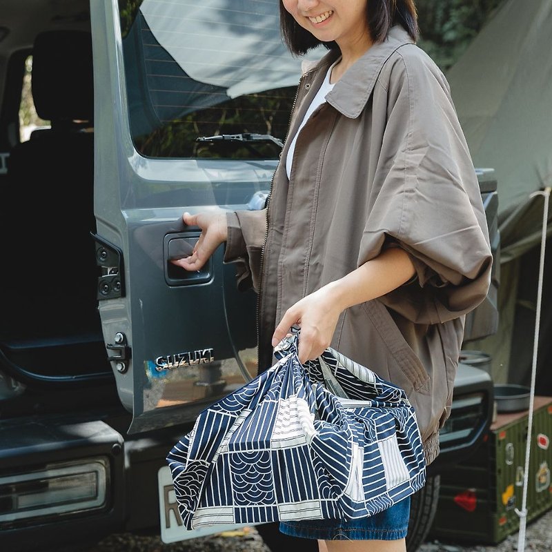 Oven carrying bag | Carry with one hand | The oven will not tip over | Clean and dust-free | Furuki towel - Camping Gear & Picnic Sets - Other Man-Made Fibers Blue