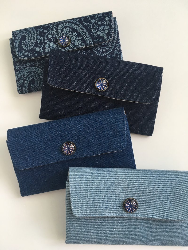 Z Travel Wallet 輕便長銀包 長夾 旅行長夾 護照套 - 銀包 - 棉．麻 藍色