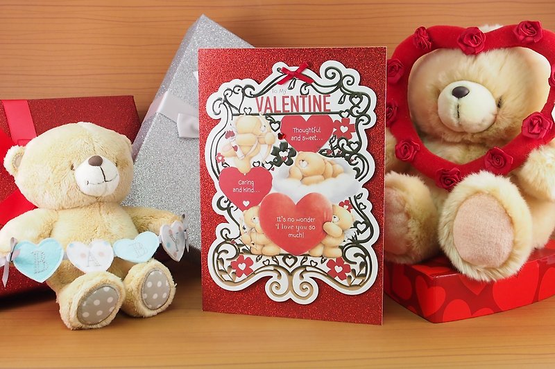 Your gentle fascinated me ❤ | UK Valentine card love heart love | - การ์ด/โปสการ์ด - กระดาษ สีแดง