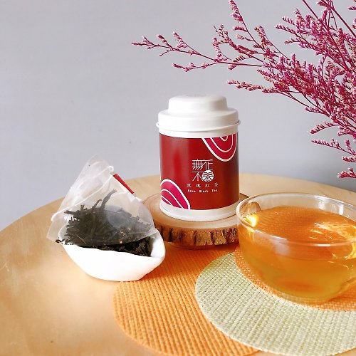 無藏茗茶 【無花不茶】花入紅茶-玫瑰紅茶—3g三角茶包*3入精緻小罐裝