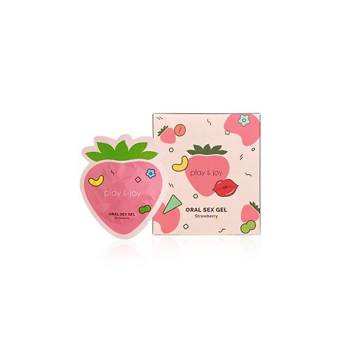 Play & Joy 專業私密保養品牌 【PLAY & JOY】口交潤滑液-草莓風味 3ml 隨身盒
