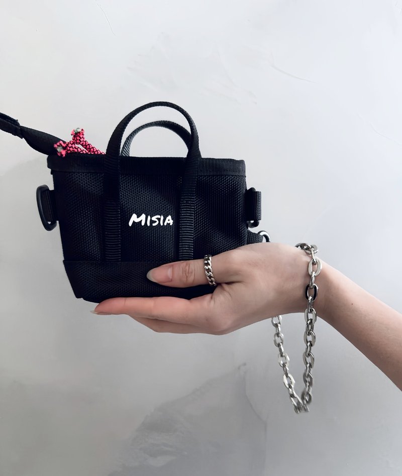 【MISIA】500 珍珠鏈條小掛包-手提包 - 零錢包/小錢包 - 防水材質 