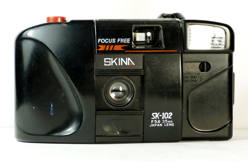 Skina SK-102 35mm focus free point&shoot compact film camera - 相機/拍立得/底片相機 - 塑膠 黑色