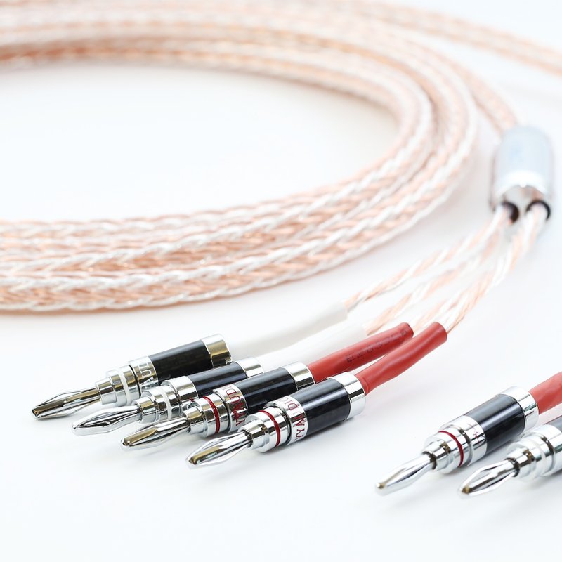 川木T020 HIFI音響線 7N單晶銅鍍銀混編 二分四 功放 音箱 香蕉頭 - 科技小物 - 其他材質 