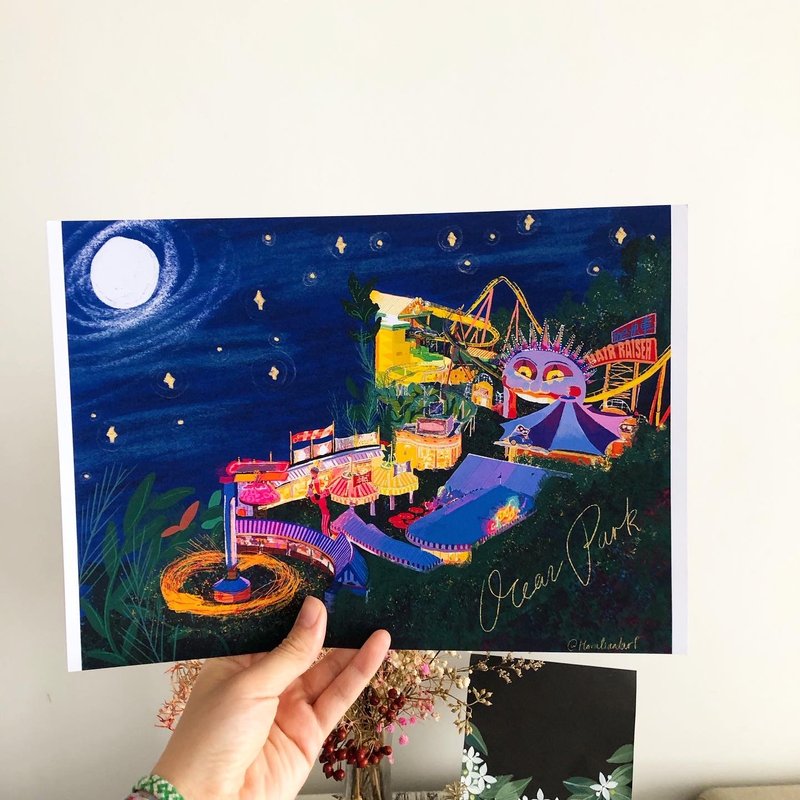 海洋公園畫/卡 - 卡片/明信片 - 紙 多色