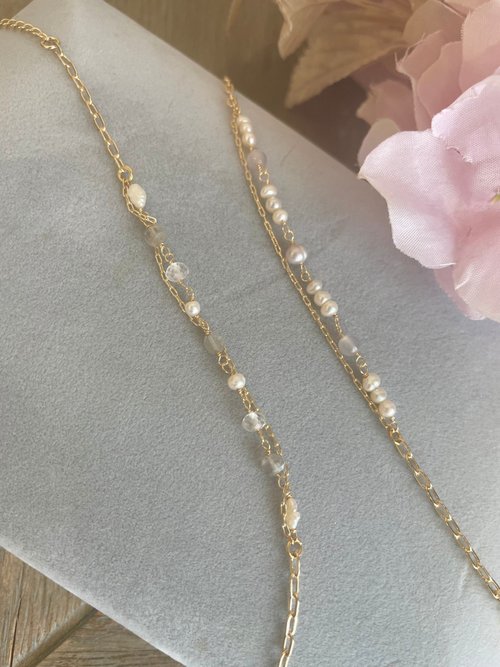 niko.accessories 手作手鍊 月光石 日本手作家