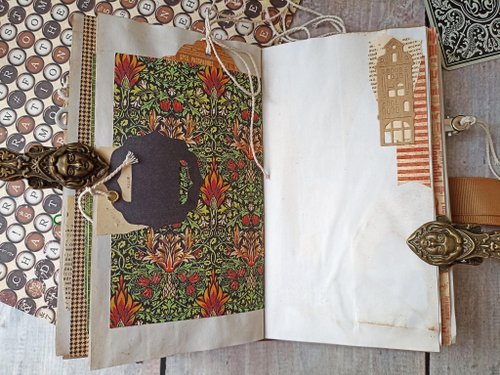 Sherlock Holmes junk journal handmade Vintage Detective men