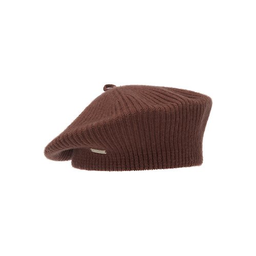 悉心界 貝雷帽【ISW】針織羊毛貝雷帽-棗褐色 (兩色可選) 造型帽