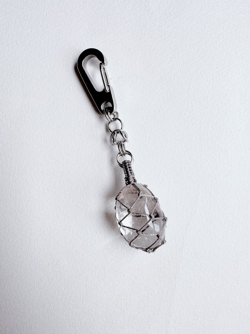 ホワイトクリスタル ステンレス製チャーム - チャーム - クリスタル シルバー