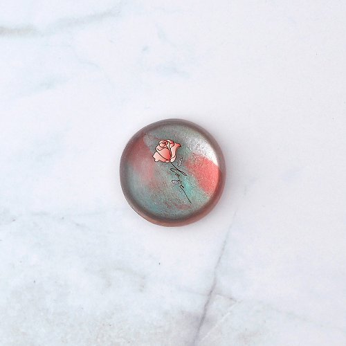 Pavo Jewelry & Art 藝術寶石皂 三月誕生石 愛情玫瑰花系列-海水藍寶 Aquamarine