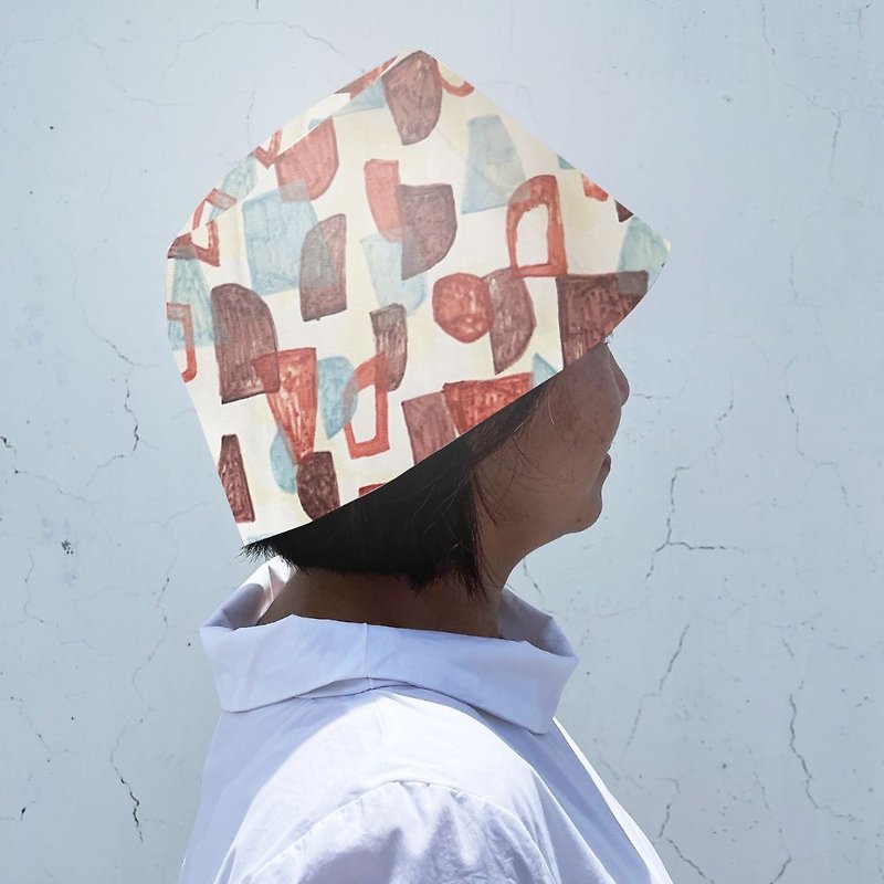 手作り漁師帽 - 日本のプライベートコレクション生地 - 帽子 - コットン・麻 