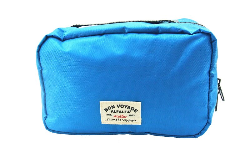 Jaime le Voyage Toiletry Bag(Blue) - กระเป๋าเครื่องสำอาง - เส้นใยสังเคราะห์ 