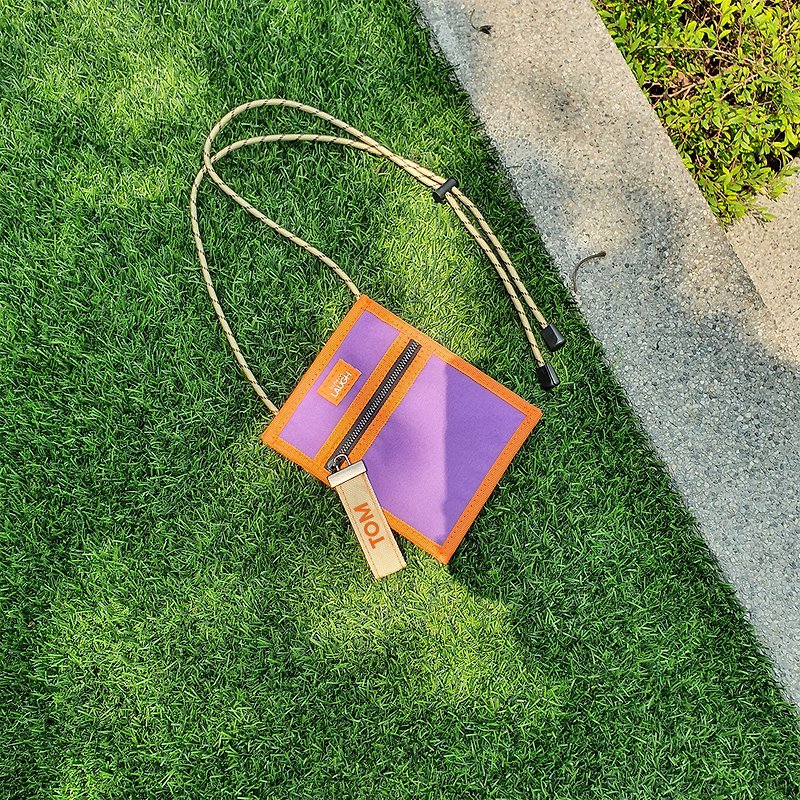 MINI SUMMER BAG -#02PURPLE COLOR, ADJUSTABLE STRAP, FREE CUSTOM NAME EMBROIDERED - 防走失/兒童背包 - 其他材質 紫色