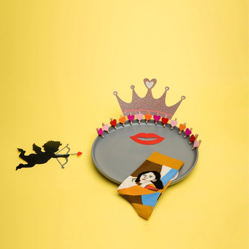 【情人節禮盒】DashinSocks奇思妙想系列大明星男女 - 襪子 - 棉．麻 多色