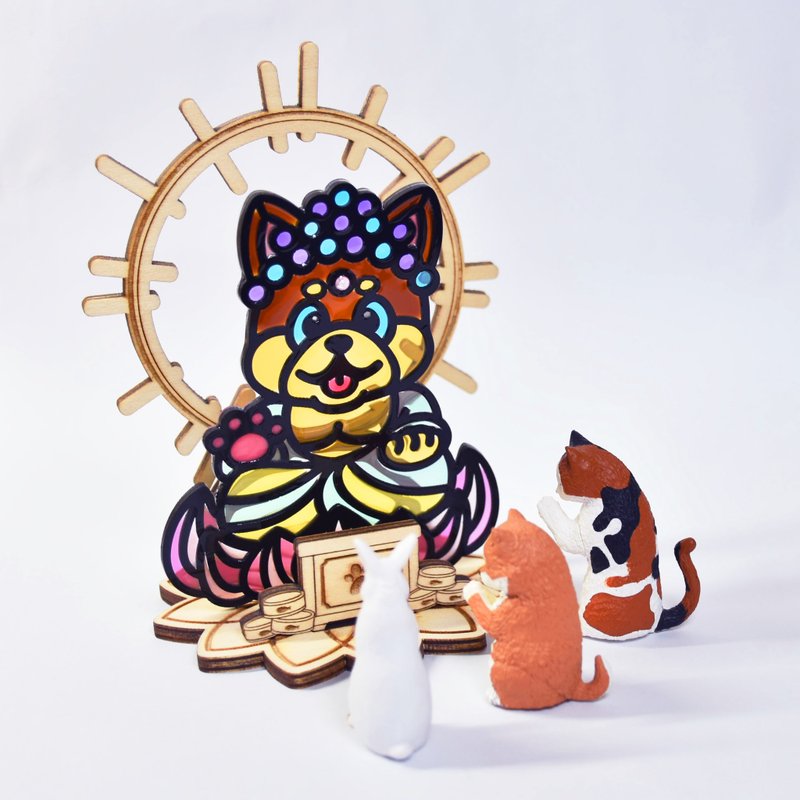 大佛萌犬 唐狗x釋迦牟尼 汪如來 座台式 - 擺飾/家飾品 - 樹脂 多色